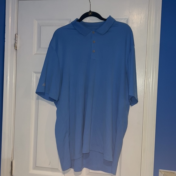 ADIDAS 2XL BLUE GOLF SHIRT - Picture 5 of 5